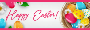 Easter greetings Nagłówek wiadomości e-mail template