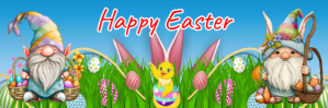 Easter greetings E-poskop template