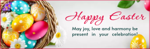 Easter greetings social media template