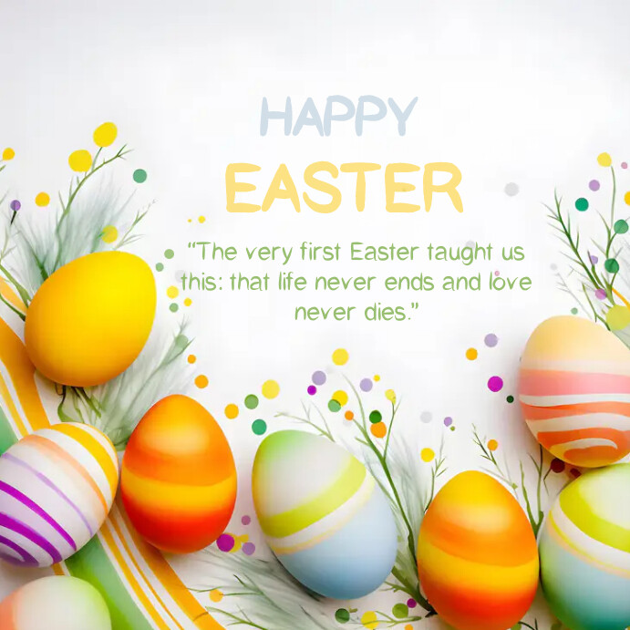 Easter Holiday Instagram Post Template | PosterMyWall