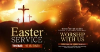 Easter Holy Week Service Facebook Shared Image template
