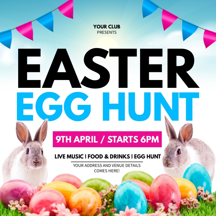 easter instagram post Template | PosterMyWall