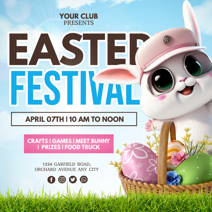 easter instagram post Template | PosterMyWall