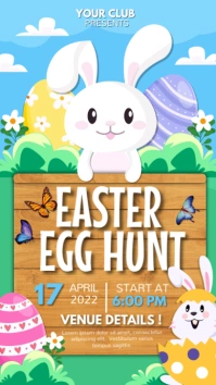 Brown Egg Hunt Easter Instagram Story Instagram-verhaal template