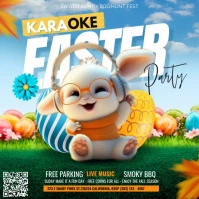easter karaoke Instagram Post template