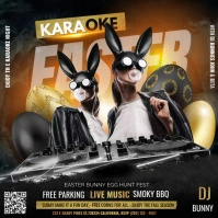 easter karaoke Instagram Post template