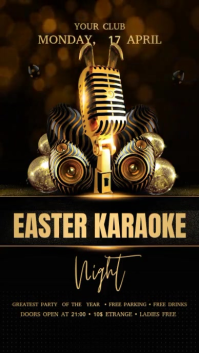 Easter Karaoke Digital na Display (9:16) template