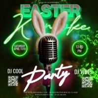 Easter Karaoke Square (1:1) template