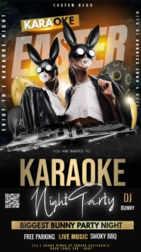 Easter karaoke Instagram story template