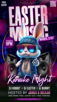 Easter karaoke Instagram Story template