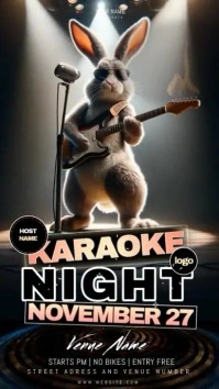 easter karaoke night Instagram Story template