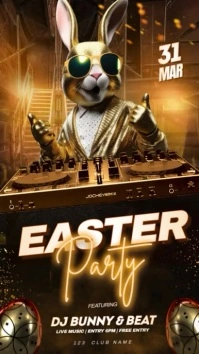 easter karaoke night Instagram Story template