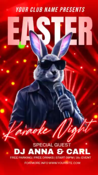 Easter Karaoke Night Instagram Story template
