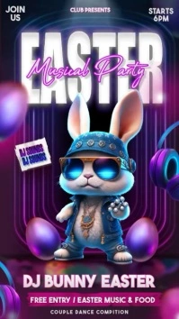 Easter karaoke night Historia de Instagram template