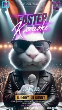 easter karaoke night instagram story template