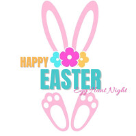 Easter logo editable design template