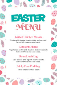 Easter Menu Template | PosterMyWall