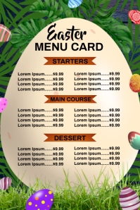 Easter Menu Template | PosterMyWall