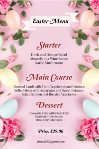 easter menu Template | PosterMyWall
