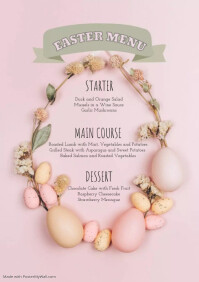 Easter Menu Template | PosterMyWall