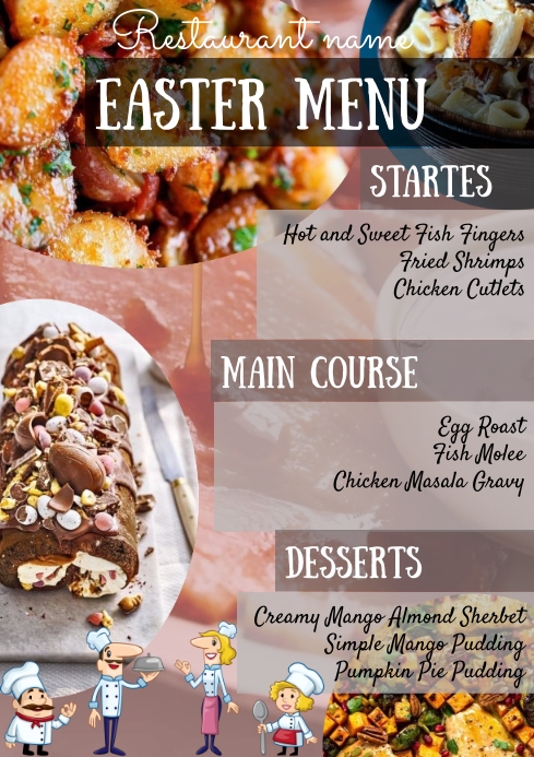 Easter Menu Design | PosterMyWall