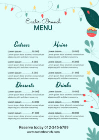 Easter Menu Template | PosterMyWall