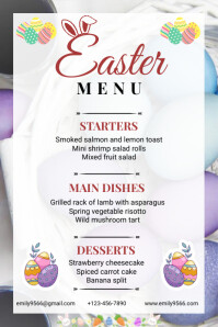 Easter Menu Template | PosterMyWall