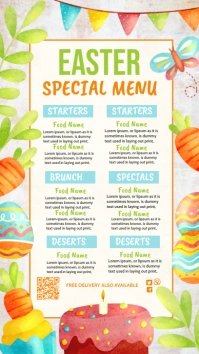 easter menu Instagram Story template