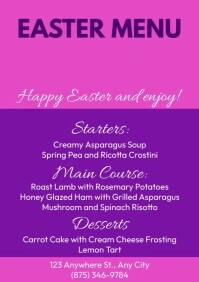 Easter Menu Template | PosterMyWall