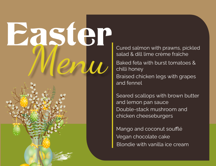 Easter Menu Template | PosterMyWall