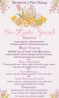 Easter Menu Template | PosterMyWall