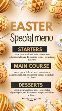 Easter menu Instagram Story template