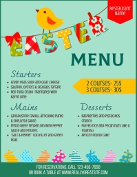 Easter Menu Card Template | PosterMyWall