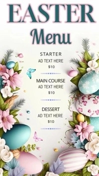 Easter Menu Instagram Reel template
