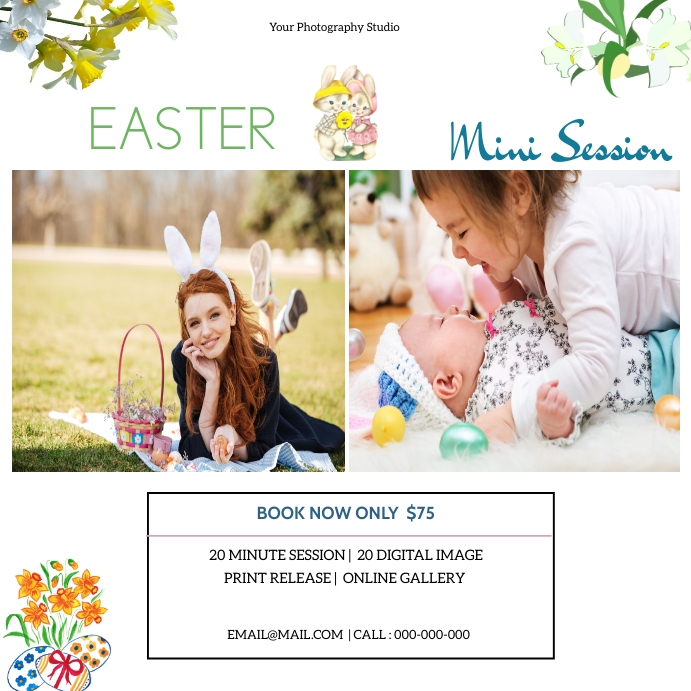 Copy of Easter Mini Session | PosterMyWall