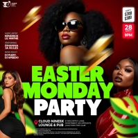 Easter Monday Party Night Club Party Event Flyer for Social Media Сообщение Instagram template