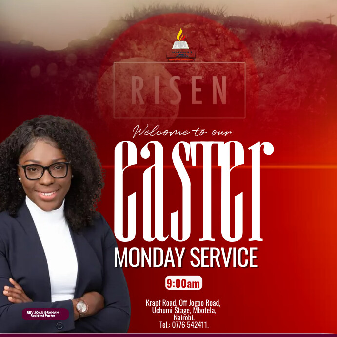 Easter Monday Service Template | PosterMyWall