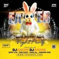 Easter Night Party Flyer Design Pos Instagram template