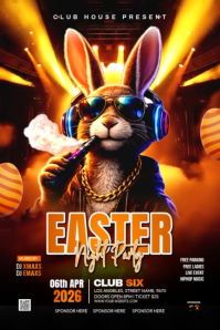 Easter Night Party Poster Video template