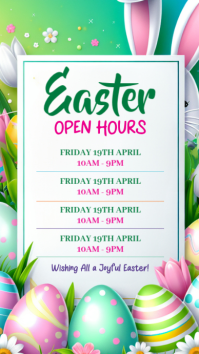 Easter Open Hours Instagram Story template