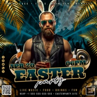 Easter Party Banner Publicación de Instagram template