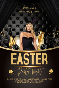 Easter Party Banner 4 x 6 fod template
