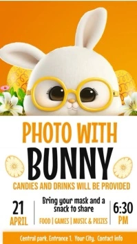 easter party Instagram Story template