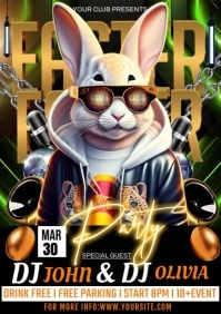 Easter party A4 template