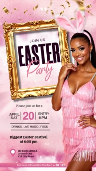 easter party História do Instagram template