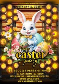 easter party A4 template