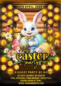 easter party A4 template