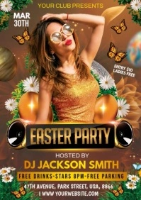 Easter party A3 template