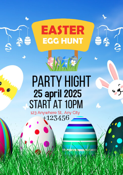 Easter Party Template | PosterMyWall