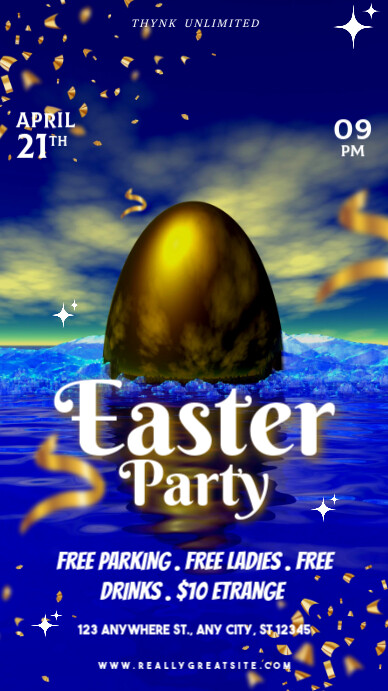 Easter Party Instagram Story template